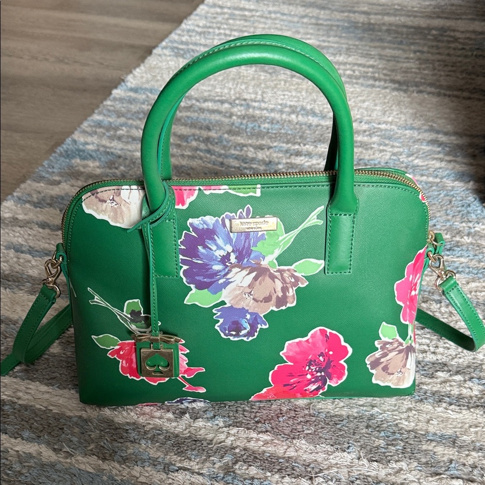 Floral Green Handbag